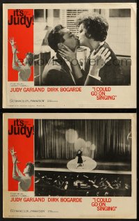 6w929 I COULD GO ON SINGING 2 LCs 1963 Judy Garland, Dirk Bogarde, Jack Klugman!