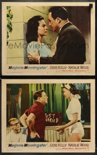 6w949 MARJORIE MORNINGSTAR 2 LCs 1958 Gene Kelly, Natalie Wood, from Herman Wouk's novel!