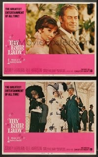 6w957 MY FAIR LADY 2 LCs R1971 great images of Audrey Hepburn, Rex Harrison, George Cukor classic!