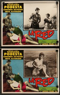 6w971 ROSANNA 2 Spanish/US LCs 1956 La Red, Rossana Podesta, Crox Alvarado!
