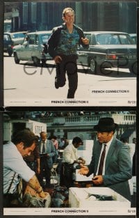 6w161 FRENCH CONNECTION II 8 color 11x14 stills 1975 Gene Hackman, directed by John Frankenheimer!