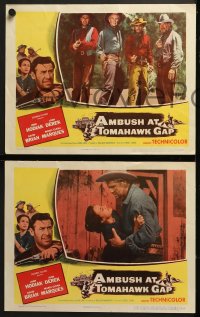 6w033 AMBUSH AT TOMAHAWK GAP 8 LCs 1953 John Hodiak, John Derek, cool action western images!