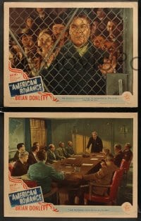 6w807 AMERICAN ROMANCE 3 LCs 1944 Brian Donlevy, Ann Richards, directed by King Vidor!