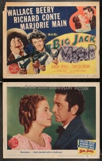 6w062 BIG JACK 8 LCs 1949 Wallace Beery & Marjorie Main, Richard Conte, Edward Arnold!