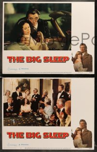 6w063 BIG SLEEP 8 LCs 1978 Robert Mitchum, sexy Candy Clark, James Stewart, Michael Winner