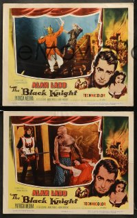 6w740 BLACK KNIGHT 4 LCs 1954 Alan Ladd's biggest adventure, sexy Patricia Medina!
