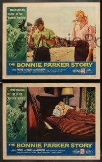 6w078 BONNIE PARKER STORY 8 LCs 1958 images of hellcat Dorothy Provine in title role!