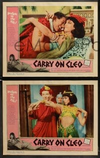6w087 CARRY ON CLEO 8 LCs 1965 English comedy on the Nile, sexy Amanda Barrie in title role!