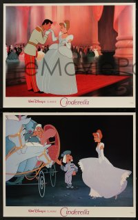 6w094 CINDERELLA 8 LCs R1987 Walt Disney classic romantic musical fantasy cartoon!