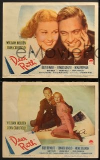 6w111 DEAR RUTH 8 LCs 1947 William Holden & Joan Caulfield with Edward Arnold, pretty Mona Freeman!