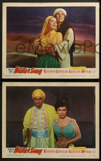 6w115 DESERT SONG 8 LCs 1953 great images of sexy Kathryn Grayson, Raymond Massey!