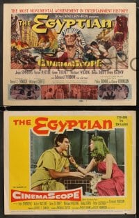 6w130 EGYPTIAN 8 LCs 1954 great images of Edmund Purdom, Victor Mature, Michael Wilding!