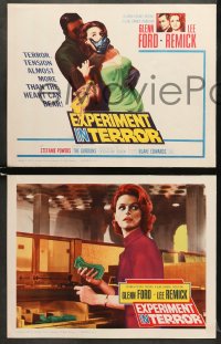 6w140 EXPERIMENT IN TERROR 8 LCs 1962 Glenn Ford, Lee Remick, more tension than the heart can bear!