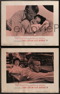 6w171 GIRL HE LEFT BEHIND 8 LCs 1956 great images of romantic Tab Hunter and Natalie Wood!