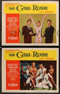 6w174 GIRL RUSH 8 LCs 1955 Rosalind Russell, Lamas, Albert, De Haven, Las Vegas!
