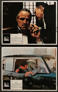 6w177 GODFATHER 8 LCs 1972 Brando, Pacino, great images from Francis Ford Coppola classic!