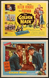 6w179 GOLDEN MASK 8 LCs 1954 Van Heflin, Wanda Hendrix, actually filmed in the Sahara!