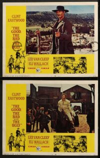 6w756 GOOD, THE BAD & THE UGLY 4 LCs 1968 Clint Eastwood, Lee Van Cleef, Wallach, Leone classic!