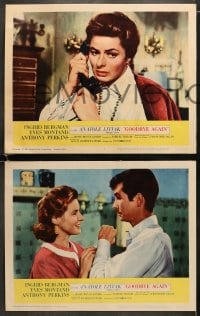 6w180 GOODBYE AGAIN 8 LCs 1961 Ingrid Bergman, Yves Montand & Anthony Perkins!