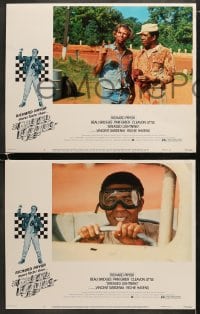 6w182 GREASED LIGHTNING 8 LCs 1977 great images of race car driver Richard Pryor, Bridges, Grier!