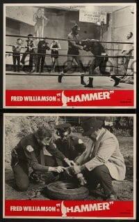6w187 HAMMER 8 LCs 1972 Fred Williamson, Vonetta McGee, cool blaxploitation images!