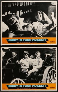 6w192 HARRY IN YOUR POCKET 8 LCs 1973 James Coburn, Trish Van Devere, Michael Sarrazin, Pidgeon