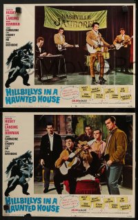 6w198 HILLBILLYS IN A HAUNTED HOUSE 8 LCs 1967 country music, Lon Chaney, Basil Rathbone, wacky ape!