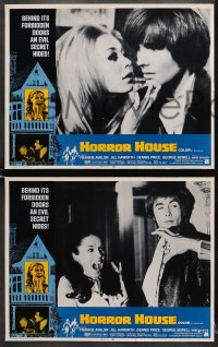 6w207 HORROR HOUSE 8 LCs 1970 behind its forbidden doors an evil secret hides!