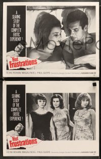 6w762 HOT FRUSTRATIONS 4 LCs 1967 a searing study of the complete erotic experience, sexy images!