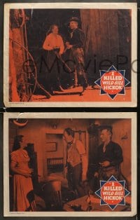 6w644 I KILLED WILD BILL HICKOK 6 LCs 1956 Johnny Carpenter, Helen Westcott, cool western images!