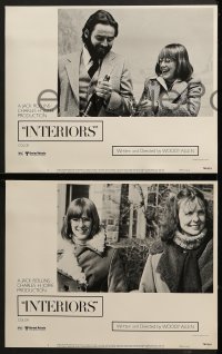 6w227 INTERIORS 8 LCs 1978 Diane Keaton, Mary Beth Hurt, E.G. Marshall, directed by Woody Allen!