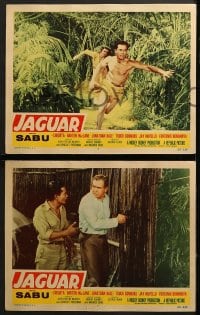6w583 JAGUAR 7 LCs 1955 Barton MacLane with sexy Chiquita, Sabu in jungle!