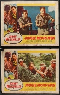 6w650 JUNGLE MOON MEN 6 LCs 1955 Johnny Weissmuller as himself with Jean Byron & Kimba the chimp!