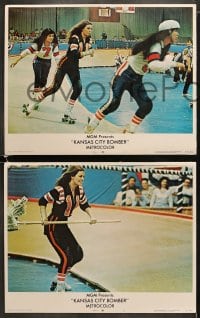 6w652 KANSAS CITY BOMBER 6 LCs 1972 sexy Raquel Welch is the hottest thing on wheels, roller derby!