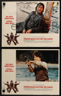 6w270 LITTLE BIG MAN 8 LCs 1971 Hoffman is the most neglected hero in history, Arthur Penn!