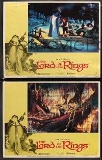 6w275 LORD OF THE RINGS 8 LCs 1978 J.R.R. Tolkien classic, Ralph Bakshi cartoon!