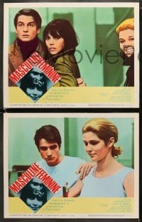 6w296 MASCULINE-FEMININE 8 LCs 1966 Jean-Luc Godard's Masculin, Feminin: 15 Faits Precis, Leaud!