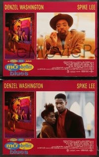 6w311 MO' BETTER BLUES 8 LCs 1990 Denzel Washington, Wesley Snipes, A Spike Lee Joint!