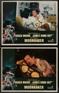 6w316 MOONRAKER 8 LCs 1979 Roger Moore as James Bond 007, Kiel, Lois Chiles, Goozee border art!