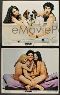 6w317 MOVE 8 LCs 1970 Elliott Gould, Paula Prentiss, Genevieve Waite, comedy!