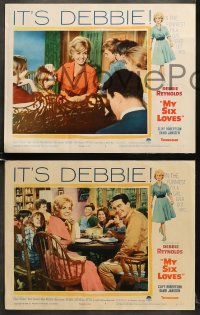 6w326 MY SIX LOVES 8 LCs 1962 Debbie Reynolds in the funniest fix a girl ever got into!