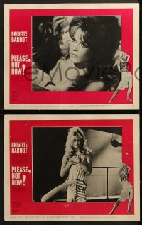 6w780 ONLY FOR LOVE 4 LCs 1963 sexy Brigitte Bardot in Roger Vadim's Please Not Now!