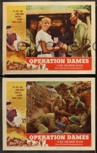 6w353 OPERATION DAMES 8 LCs 1959 AIP, sexy Eve Meyer, Russ' wife, girls trapped behind enemy lines!