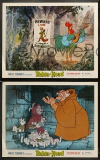 6w852 ROBIN HOOD 3 LCs 1973 Walt Disney's cartoon version, the way it REALLY happened!