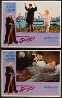 6w419 SCORCHY 8 LCs 1976 sexy Connie Stevens in the title role as Federal Agent Parker!