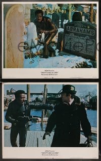 6w425 SHAFT'S BIG SCORE 8 LCs 1972 action scenes of mean Richard Roundtree w/guns!