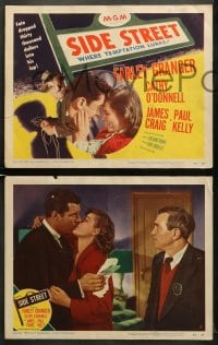 6w432 SIDE STREET 8 LCs 1950 Farley Granger, Cathy O'Donnell, noir directed by Anthony Mann!