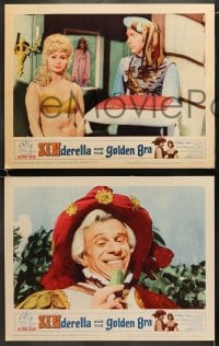 6w434 SINDERELLA & THE GOLDEN BRA 8 LCs 1964 a brand newd version of the famous fairy tale!