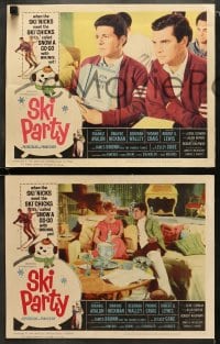 6w436 SKI PARTY 8 LCs 1965 Frankie Avalon, Dwayne Hickman, snow a go-go!