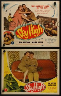 6w439 SKY HIGH 8 LCs 1951 Sid Melton, Mara Lynn, Sam Flint, saddest sack in the sky!